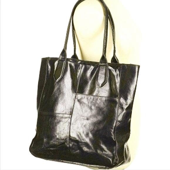 HOBO The Original Large Classic Black Leather Soulder Tote - Picture 8 of 10